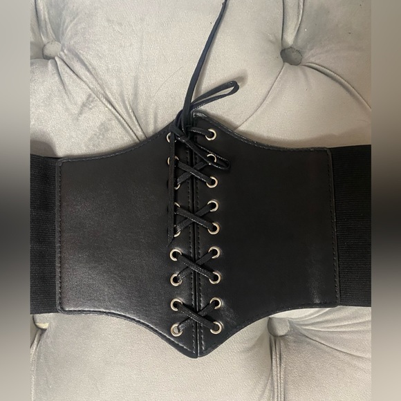 Black Corset Size OS Women Men Kids Unisex - Picture 2 of 6